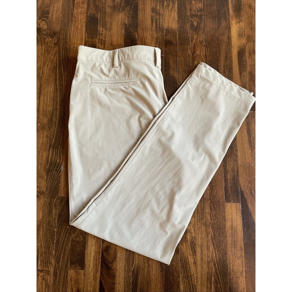 PGA Tour Mens‎ 5-Pocket Performance Pull-on Golf Pants  Tan**36x 29.5"